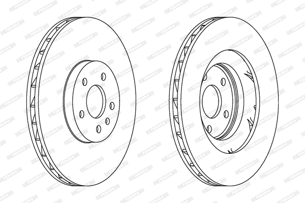 Disc frana DDF1665C-1 FERODO