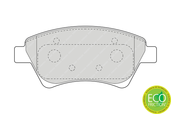 Set placute frana,frana disc FDB1544 FERODO