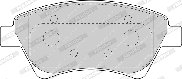 Set placute frana,frana disc FDB1544 FERODO