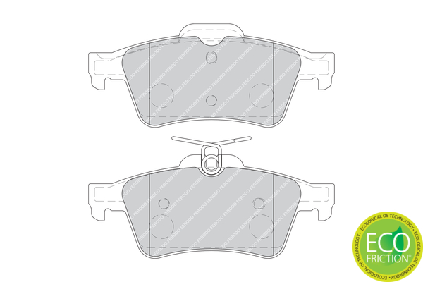 Set placute frana,frana disc FDB1766 FERODO