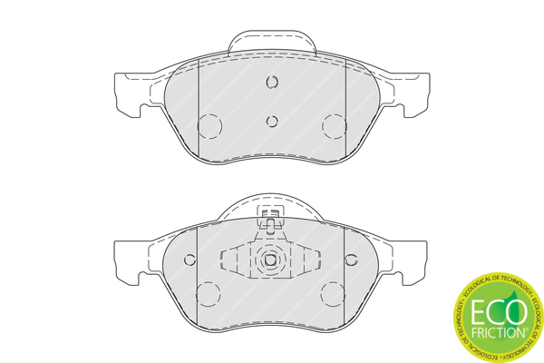 Set placute frana,frana disc FDB1866 FERODO