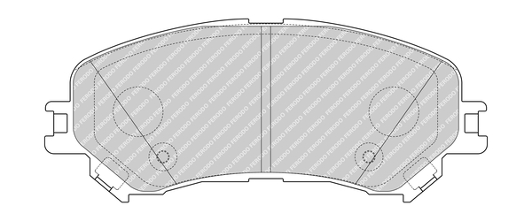 Set placute frana,frana disc FDB4869 FERODO