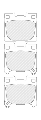 Set placute frana,frana disc FDB5262 FERODO