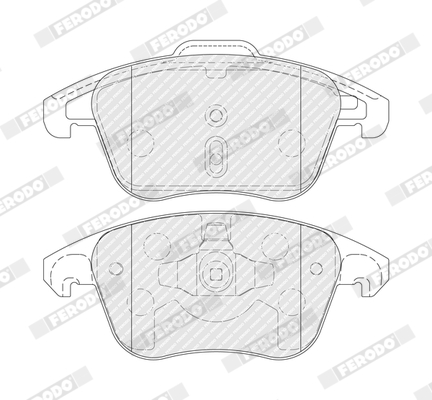 Set placute frana,frana disc FDB5448 FERODO