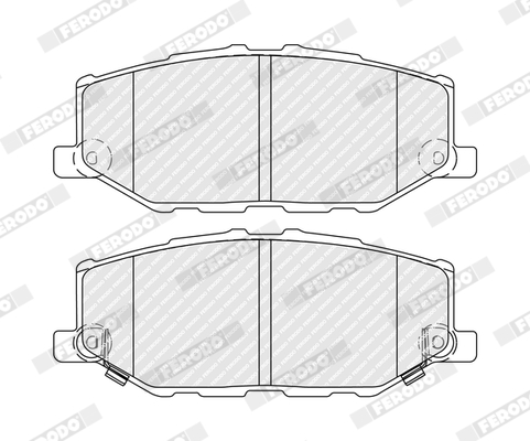 Set placute frana,frana disc FDB5482 FERODO