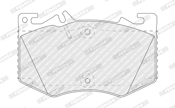 Set placute frana,frana disc FDB5483 FERODO