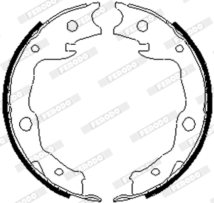 Set saboti frana, frana de mana FSB4035 FERODO