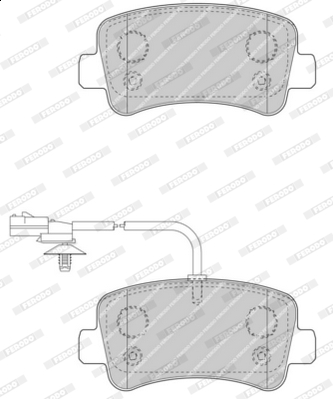 Set placute frana,frana disc FVR4348 FERODO