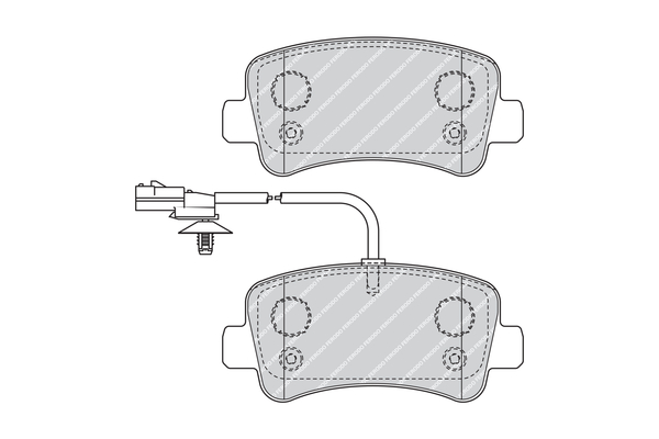 Set placute frana,frana disc FVR4348 FERODO