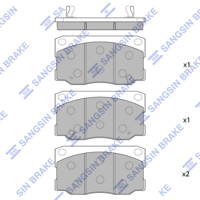 Set placute frana,frana disc SP1080 Hi-Q