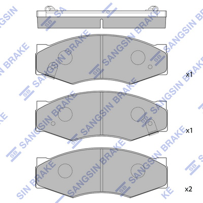 Set placute frana,frana disc SP1095 Hi-Q