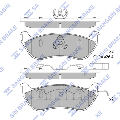 Set placute frana,frana disc SP1339 Hi-Q