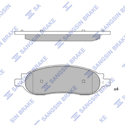 Set placute frana,frana disc SP1353 Hi-Q