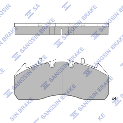 Set placute frana,frana disc SP1395 Hi-Q