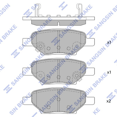 Set placute frana,frana disc SP1442 Hi-Q