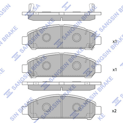 Set placute frana,frana disc SP1454 Hi-Q