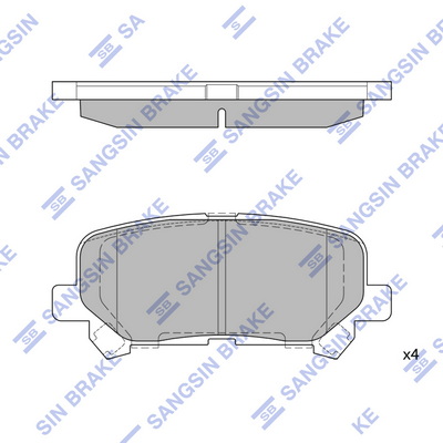 Set placute frana,frana disc SP1461 Hi-Q