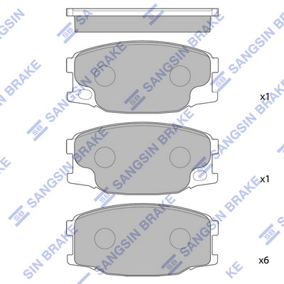 Set placute frana,frana disc SP1485 Hi-Q