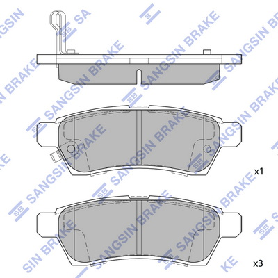 Set placute frana,frana disc SP1513 Hi-Q