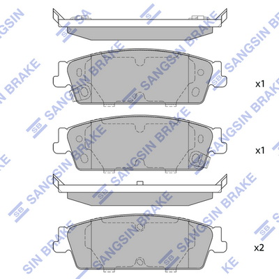 Set placute frana,frana disc SP1563 Hi-Q