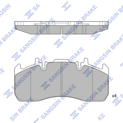 Set placute frana,frana disc SP1658 Hi-Q