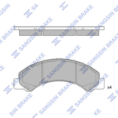 Set placute frana,frana disc SP1667 Hi-Q