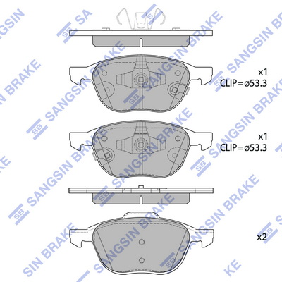 Set placute frana,frana disc SP1712 Hi-Q