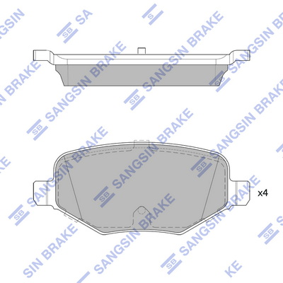 Set placute frana,frana disc SP1717A Hi-Q