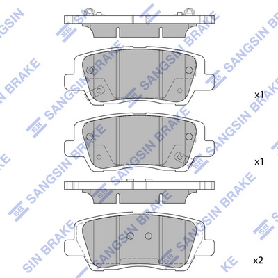 Set placute frana,frana disc SP1920 Hi-Q