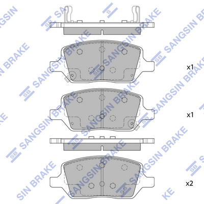 Set placute frana,frana disc SP2178 Hi-Q