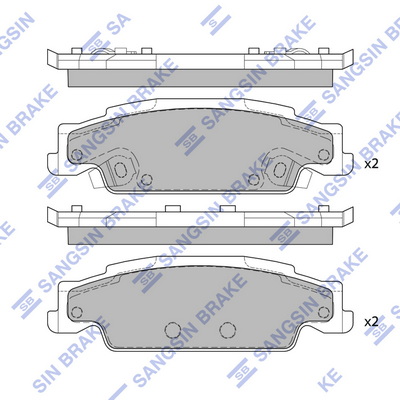 Set placute frana,frana disc SP2249 Hi-Q