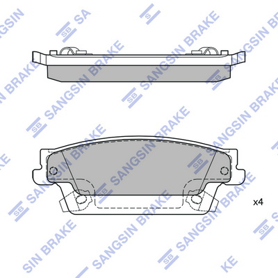 Set placute frana,frana disc SP2254 Hi-Q