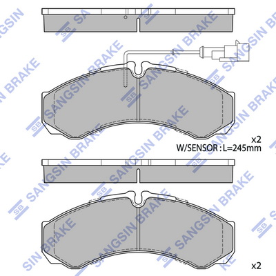 Set placute frana,frana disc SP2638A Hi-Q