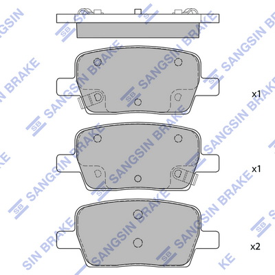 Set placute frana,frana disc SP4116 Hi-Q