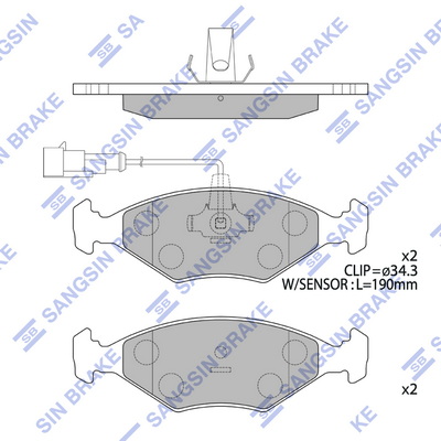 Set placute frana,frana disc SP4236 Hi-Q