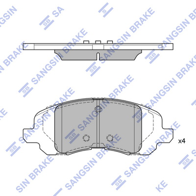Set placute frana,frana disc SP4276 Hi-Q