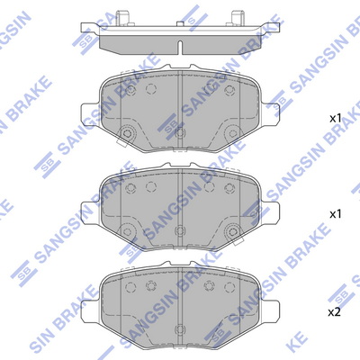 Set placute frana,frana disc SP4307 Hi-Q