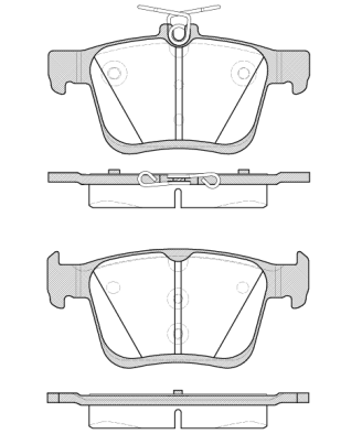 Set placute frana,frana disc NB25008N00 NEW BLOX