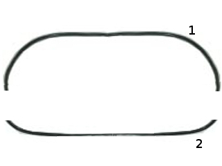 Garnitura, parbriz 107121 ORVIP