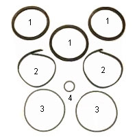 Set garnituri, radiator ulei 56145 ORVIP