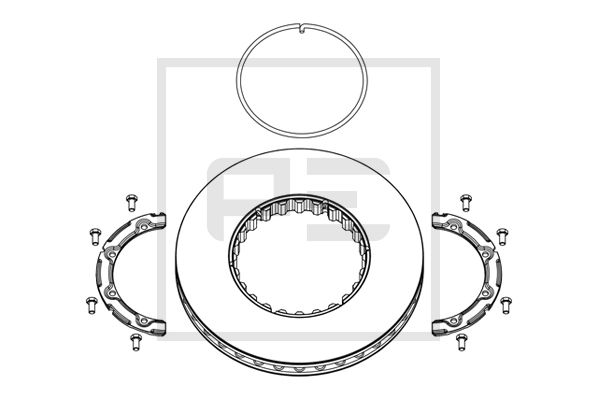 Disc frana 146.222-00A PE Automotive