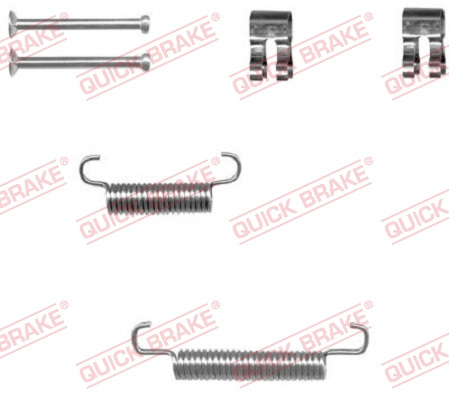 Set accesorii, saboti frana parcare 105-0839-1 QUICK BRAKE