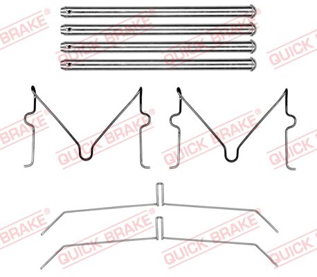 Set accesorii, placute frana 109-0199 QUICK BRAKE