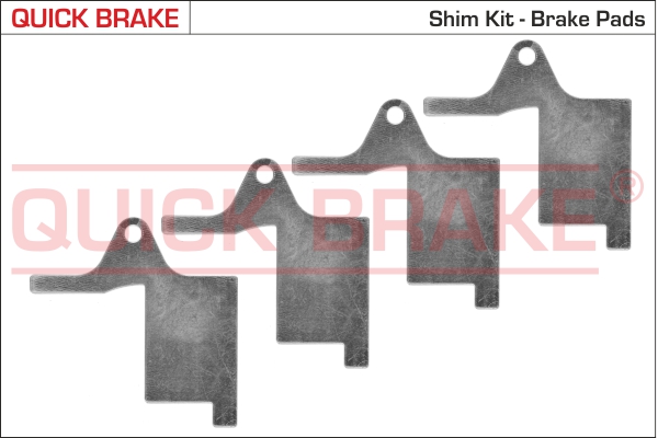 Folie antizgomot, placute de frana (suport) 2896K QUICK BRAKE