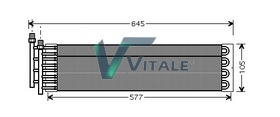 Radiator ulei, ulei motor IV155695 VITALE