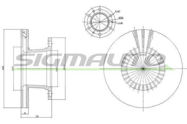 Disc frana DB0112V SIGMAUTO