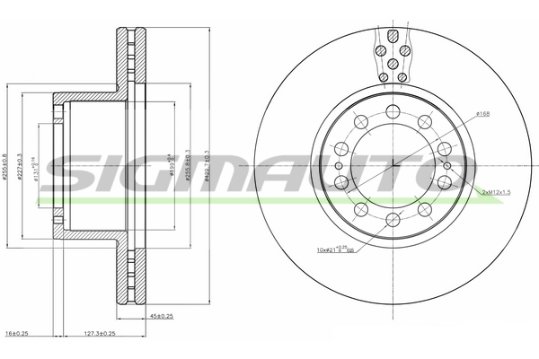 Disc frana DB0323V SIGMAUTO