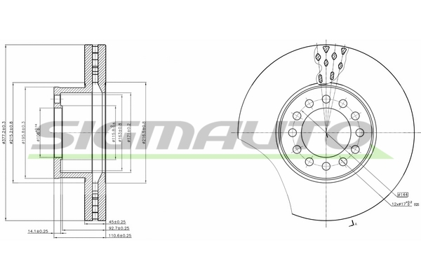 Disc frana DB0331V SIGMAUTO