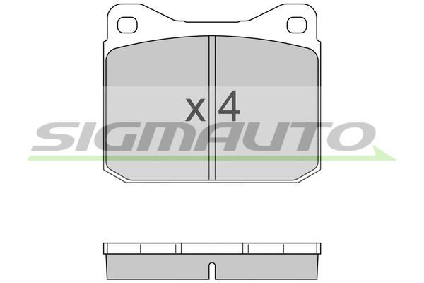 Set placute frana,frana disc SPA097 SIGMAUTO