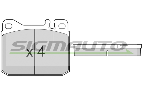 Set placute frana,frana disc SPA108 SIGMAUTO